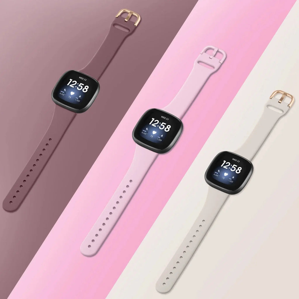 Slim Silicone Strap for Fitbit Versa 3/4, Sense & Sense 2 – Lightweight & Comfortable - STRAPS
