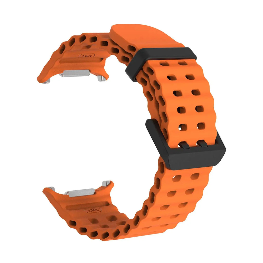 Soft Loop Silicone Bracelet for Samsung Galaxy Watch 7 Ultra 47mm – No Gaps Curved End Sports Strap UMQ