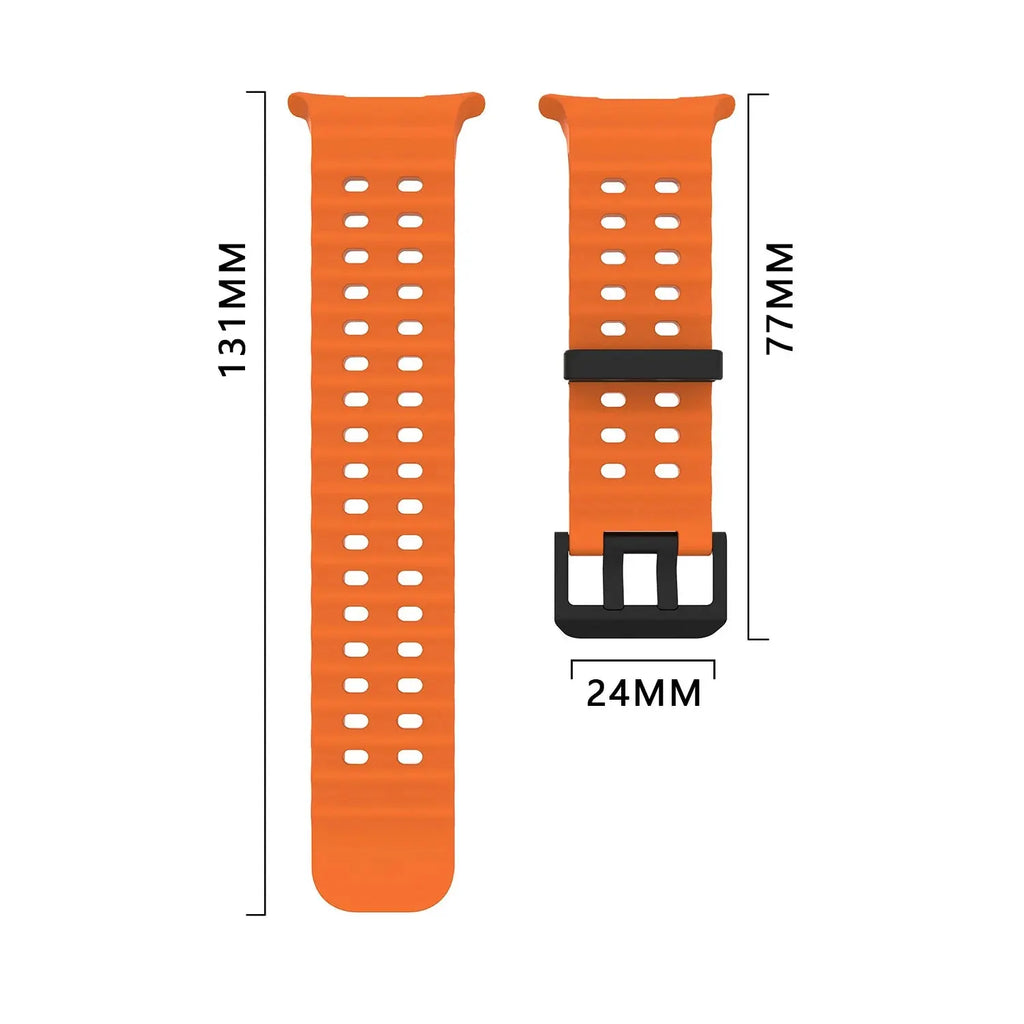 Soft Loop Silicone Bracelet for Samsung Galaxy Watch 7 Ultra 47mm – No Gaps Curved End Sports Strap UMQ