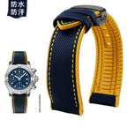 Soft Nylon Fluoro Rubber Watchband for Breitling, Citizen, Tissot, Omega – 20mm, 22mm, 23mm, 24mm STRAPS