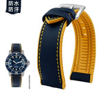 Soft Nylon Fluoro Rubber Watchband for Breitling, Citizen, Tissot, Omega – 20mm, 22mm, 23mm, 24mm STRAPS