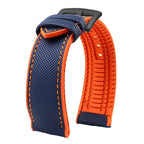 Soft Nylon Fluoro Rubber Watchband for Breitling, Citizen, Tissot, Omega – 20mm, 22mm, 23mm, 24mm STRAPS