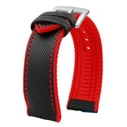 Soft Nylon Fluoro Rubber Watchband for Breitling, Citizen, Tissot, Omega – 20mm, 22mm, 23mm, 24mm STRAPS