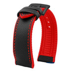 Soft Nylon Fluoro Rubber Watchband for Breitling, Citizen, Tissot, Omega – 20mm, 22mm, 23mm, 24mm STRAPS