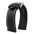 Soft Nylon Fluoro Rubber Watchband for Breitling, Citizen, Tissot, Omega – 20mm, 22mm, 23mm, 24mm STRAPS