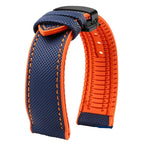 Soft Nylon Fluoro Rubber Watchband for Breitling, Citizen, Tissot, Omega – 20mm, 22mm, 23mm, 24mm STRAPS