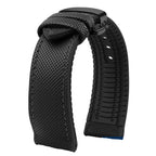 Soft Nylon Fluoro Rubber Watchband for Breitling, Citizen, Tissot, Omega – 20mm, 22mm, 23mm, 24mm STRAPS