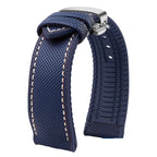 Soft Nylon Fluoro Rubber Watchband for Breitling, Citizen, Tissot, Omega – 20mm, 22mm, 23mm, 24mm STRAPS