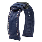 Soft Nylon Fluoro Rubber Watchband for Breitling, Citizen, Tissot, Omega – 20mm, 22mm, 23mm, 24mm STRAPS