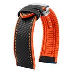Soft Nylon Fluoro Rubber Watchband for Breitling, Citizen, Tissot, Omega – 20mm, 22mm, 23mm, 24mm STRAPS