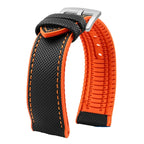 Soft Nylon Fluoro Rubber Watchband for Breitling, Citizen, Tissot, Omega – 20mm, 22mm, 23mm, 24mm STRAPS