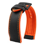 Soft Nylon Fluoro Rubber Watchband for Breitling, Citizen, Tissot, Omega – 20mm, 22mm, 23mm, 24mm STRAPS