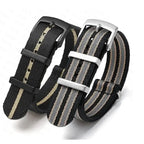Soft Nylon Strap for Omega Seamaster 007 & Seiko Prospex - Military Canvas Watch Band - STRAPS
