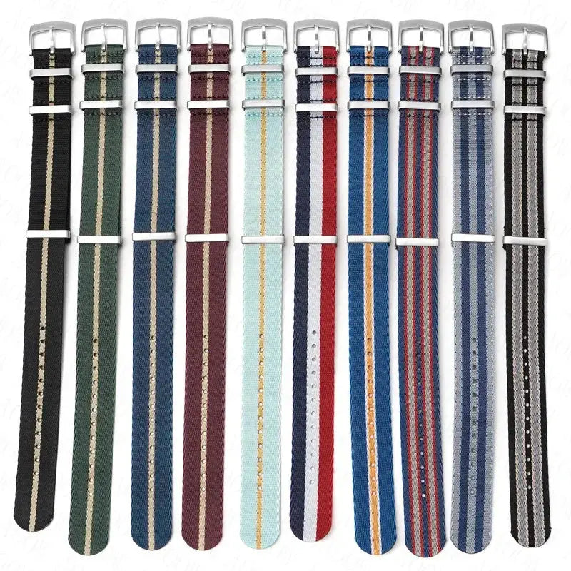 Soft Nylon Strap for Omega Seamaster 007 & Seiko Prospex - Military Canvas Watch Band - STRAPS
