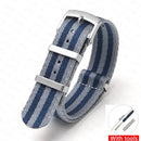 Soft Nylon Strap for Omega Seamaster 007 & Seiko Prospex - Military Canvas Watch Band - STRAPS