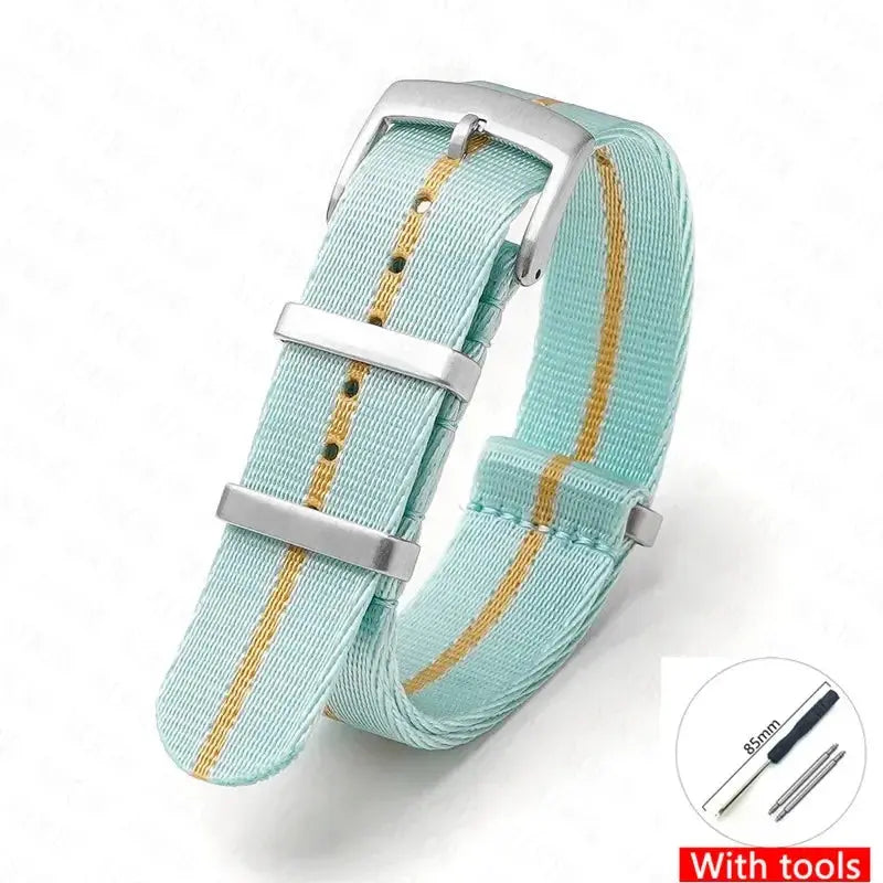 Soft Nylon Strap for Omega Seamaster 007 & Seiko Prospex - Military Canvas Watch Band - STRAPS