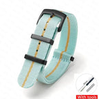 Soft Nylon Strap for Omega Seamaster 007 & Seiko Prospex - Military Canvas Watch Band - STRAPS