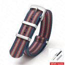 Soft Nylon Strap for Omega Seamaster 007 & Seiko Prospex - Military Canvas Watch Band - STRAPS