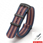 Soft Nylon Strap for Omega Seamaster 007 & Seiko Prospex - Military Canvas Watch Band - STRAPS