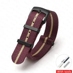 Soft Nylon Strap for Omega Seamaster 007 & Seiko Prospex - Military Canvas Watch Band - STRAPS