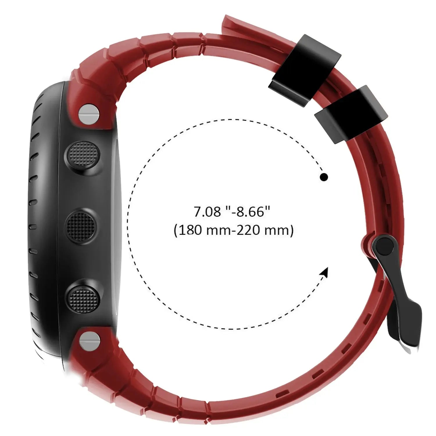 Soft Silicone Replacement Strap for Suunto Core Frontier/Classic Smart Watch - STRAPS