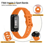 Soft Silicone Strap for Fitbit Inspire 3 – Adjustable Sport Replacement Wristband TOBFIT