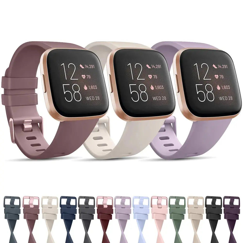 Soft TPU Watch Band for Fitbit Versa 1, Versa 2, Versa Lite, SE – Sport Bracelet Replacement TOBFIT