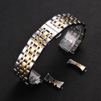 Solid Stainless Steel Watch Band for TISSOT, Omega, Seiko – 16mm to 24mm – Butterfly Buckle - STRAPS