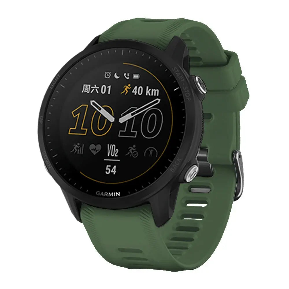 Sports Silicone Strap for Garmin Forerunner 965, 955 Solar, 945, 935, 745 – 22mm Replacement Band STRAPS