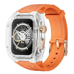 Sporty Transparent Case + Integrated TPU Strap for Apple Watch Series 4-9 STRAPS