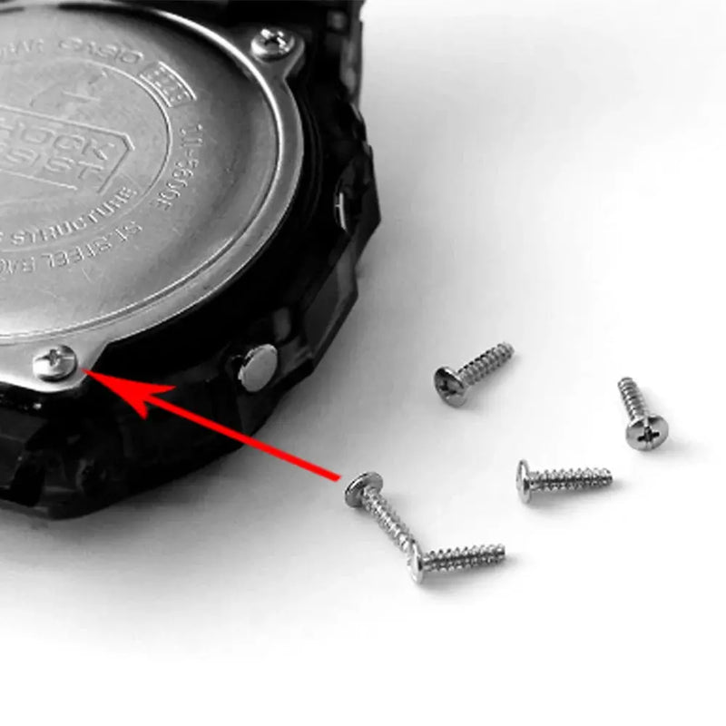 Stainless Steel Bottom Cover Screw for G-Shock GA-110/100/120 DW-6900/5600 - STRAPS