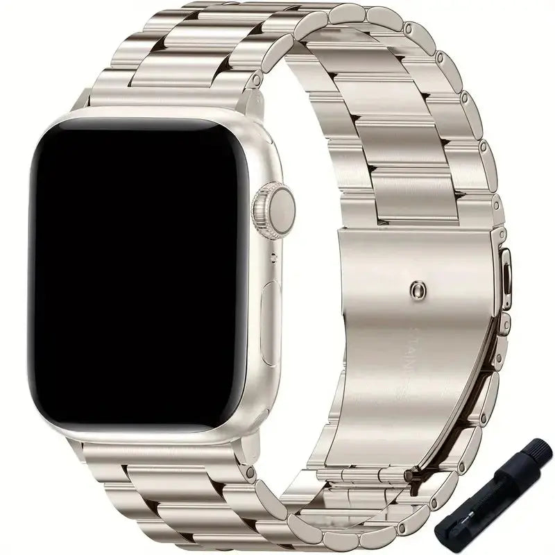 Stainless Steel Bracelet for Apple Watch Strap Ultra Series 9 10 SE 49/46/45/44/42/41/40mm - STRAPS