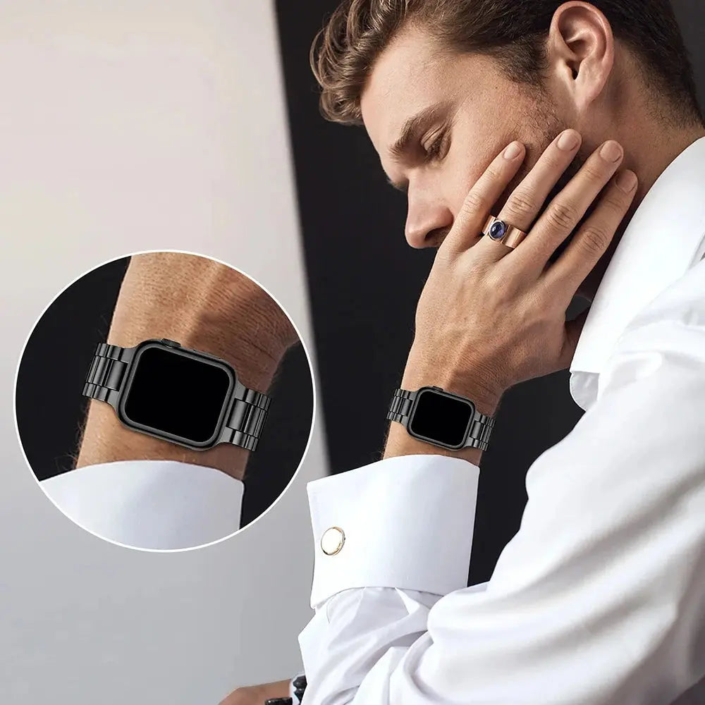 Stainless Steel Bracelet for Apple Watch Strap Ultra Series 9 10 SE 49/46/45/44/42/41/40mm STRAPS