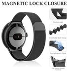 Stainless Steel Magnetic Strap for Google Pixel Watch 2 – Milanese Metal Bracelet STRAPS