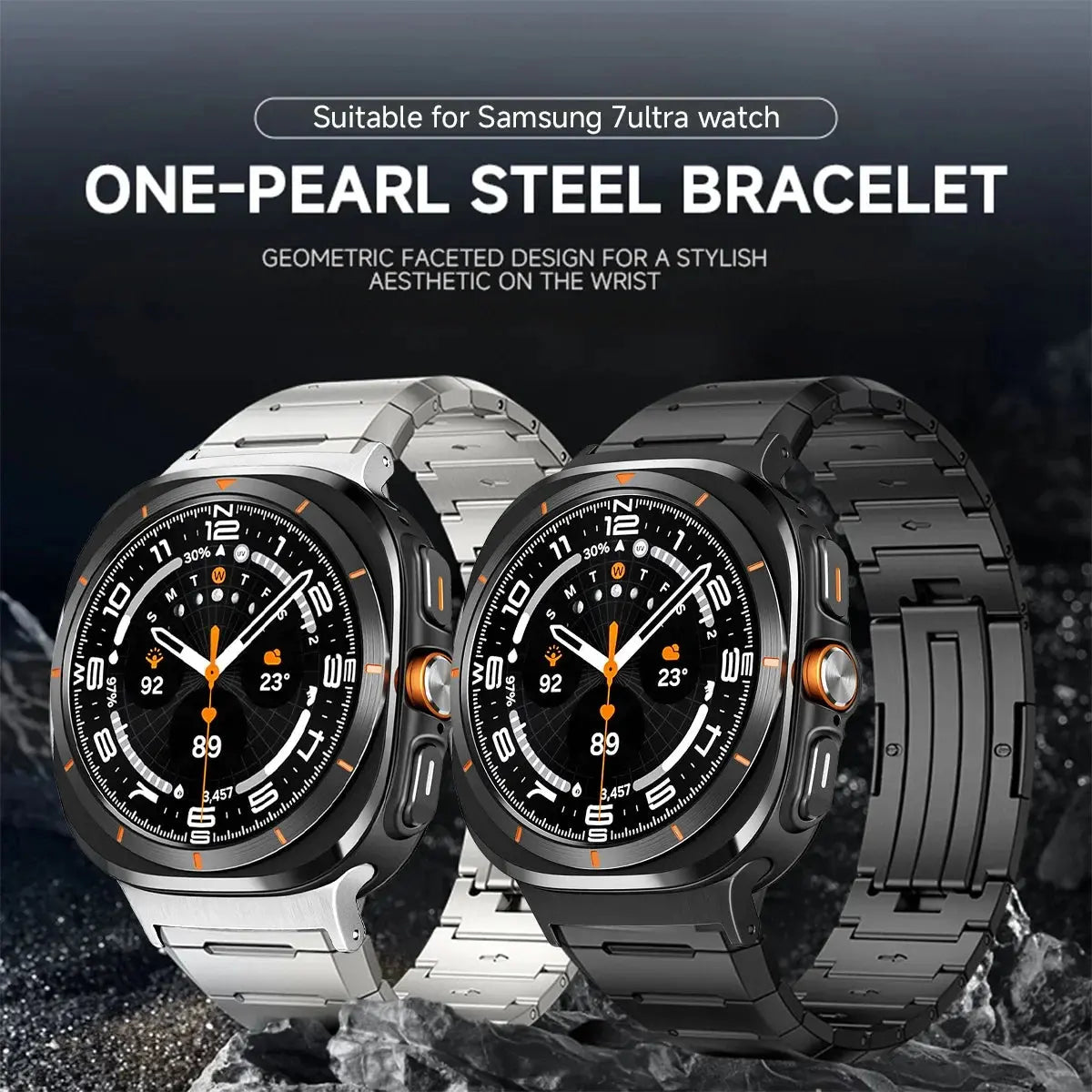 Stainless Steel Metal Band for Samsung Galaxy Watch Ultra 47mm / Watch 7 47mm - STRAPS