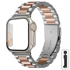 Stainless Steel Strap + Ultra Case for Apple Watch Series 4-9 (40mm-45mm) STRAPS