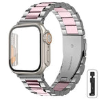 Stainless Steel Strap + Ultra Case for Apple Watch Series 4-9 (40mm-45mm) STRAPS