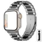 Stainless Steel Strap + Ultra Case for Apple Watch Series 4-9 (40mm-45mm) STRAPS