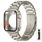 Stainless Steel Strap + Ultra Case for Apple Watch Series 4-9 (40mm-45mm) STRAPS