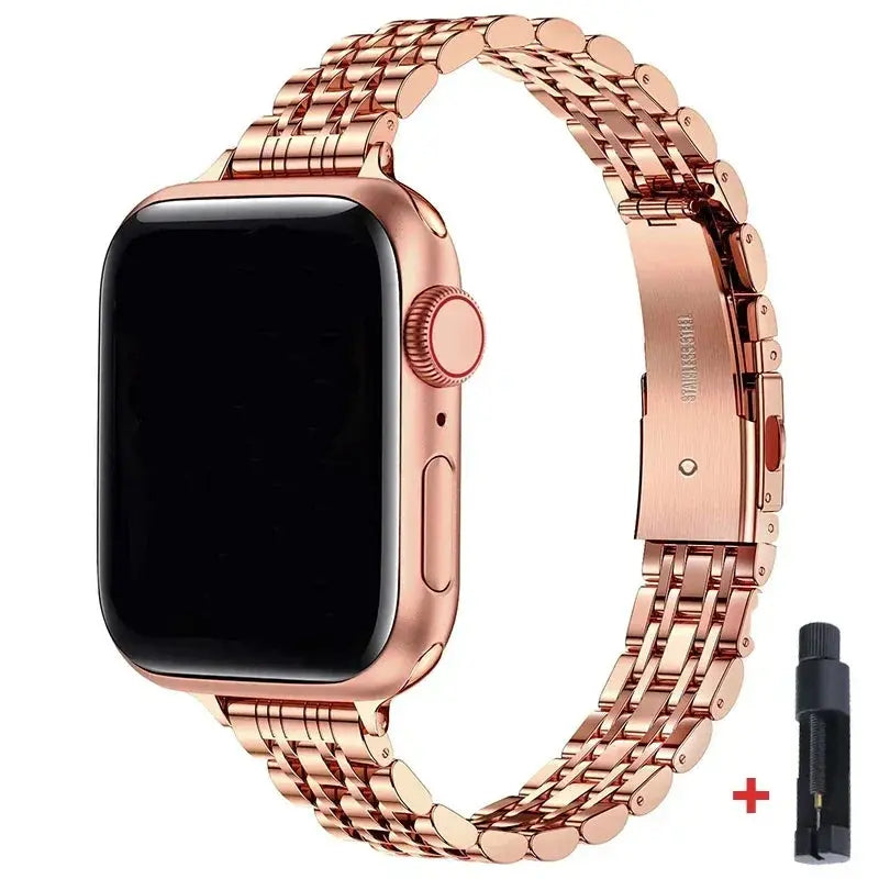 Stainless Steel Strap for Apple Watch Ultra 2, Series 10,9,8,SE,7,6 – 49mm,45mm,44mm,42mm,41mm, 40mm - STRAPS