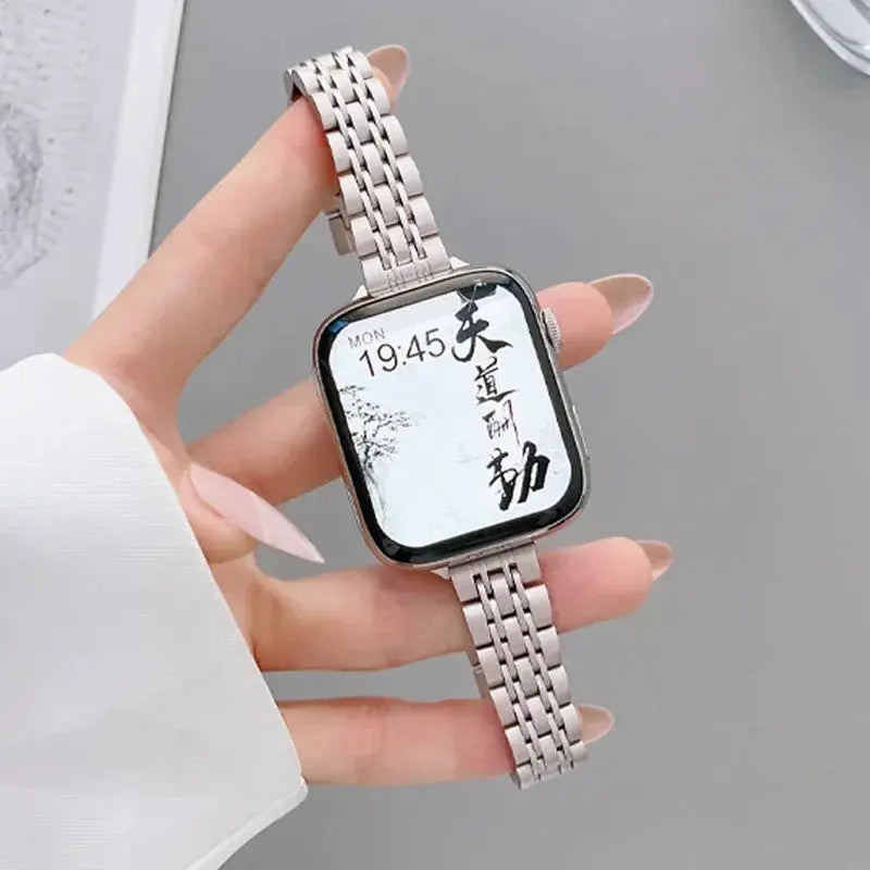 Stainless Steel Strap for Apple Watch Ultra 2, Series 10,9,8,SE,7,6 – 49mm,45mm,44mm,42mm,41mm, 40mm STRAPS