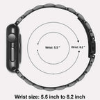 Stainless Steel Strap for Apple Watch Ultra 2, Series 10,9,8,SE,7,6 – 49mm,45mm,44mm,42mm,41mm, 40mm STRAPS