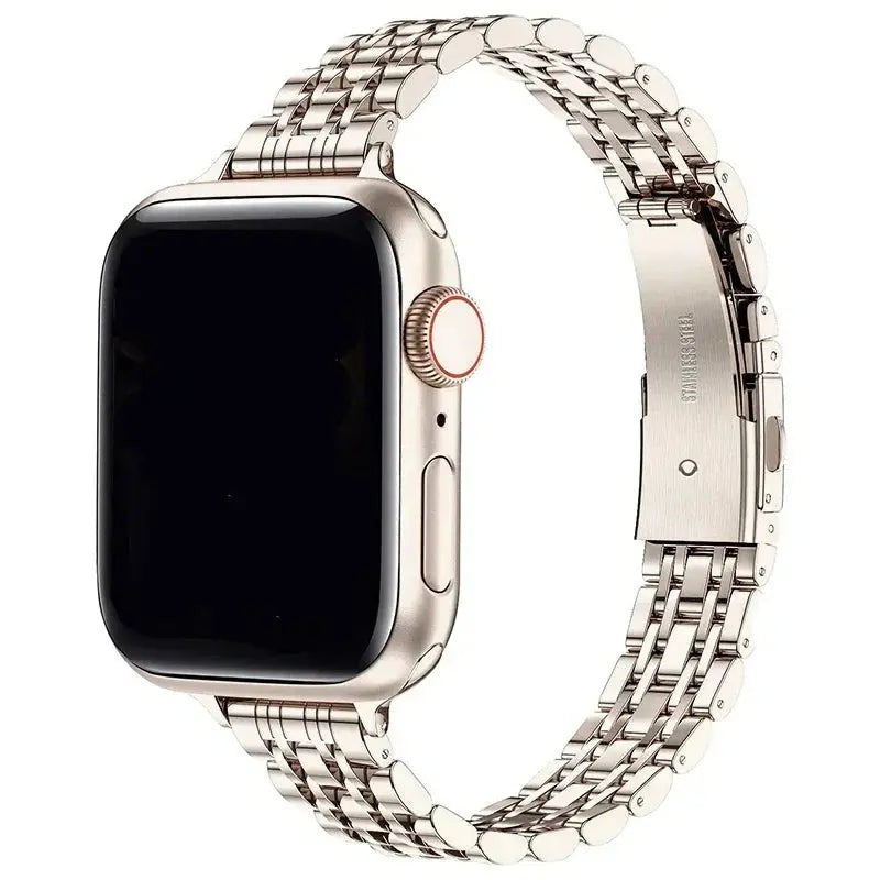 Stainless Steel Strap for Apple Watch Ultra 2, Series 10,9,8,SE,7,6 – 49mm,45mm,44mm,42mm,41mm, 40mm STRAPS