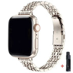 Stainless Steel Strap for Apple Watch Ultra 2, Series 10,9,8,SE,7,6 – 49mm,45mm,44mm,42mm,41mm, 40mm STRAPS