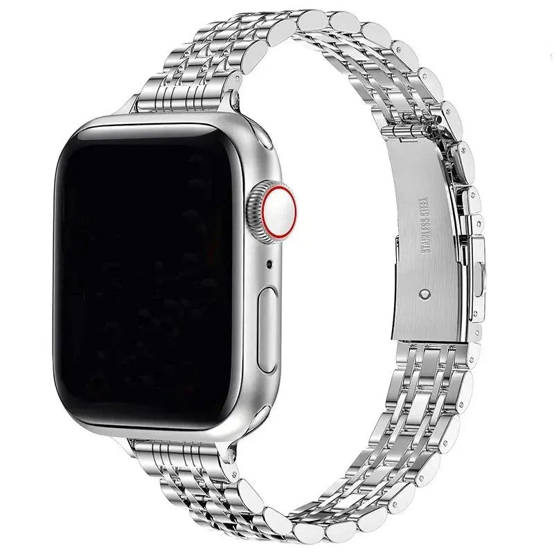 Stainless Steel Strap for Apple Watch Ultra 2, Series 10,9,8,SE,7,6 – 49mm,45mm,44mm,42mm,41mm, 40mm STRAPS