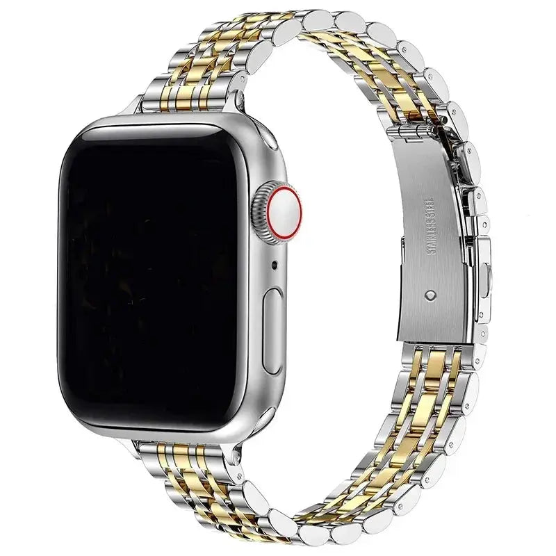 Stainless Steel Strap for Apple Watch Ultra 2, Series 10,9,8,SE,7,6 – 49mm,45mm,44mm,42mm,41mm, 40mm STRAPS