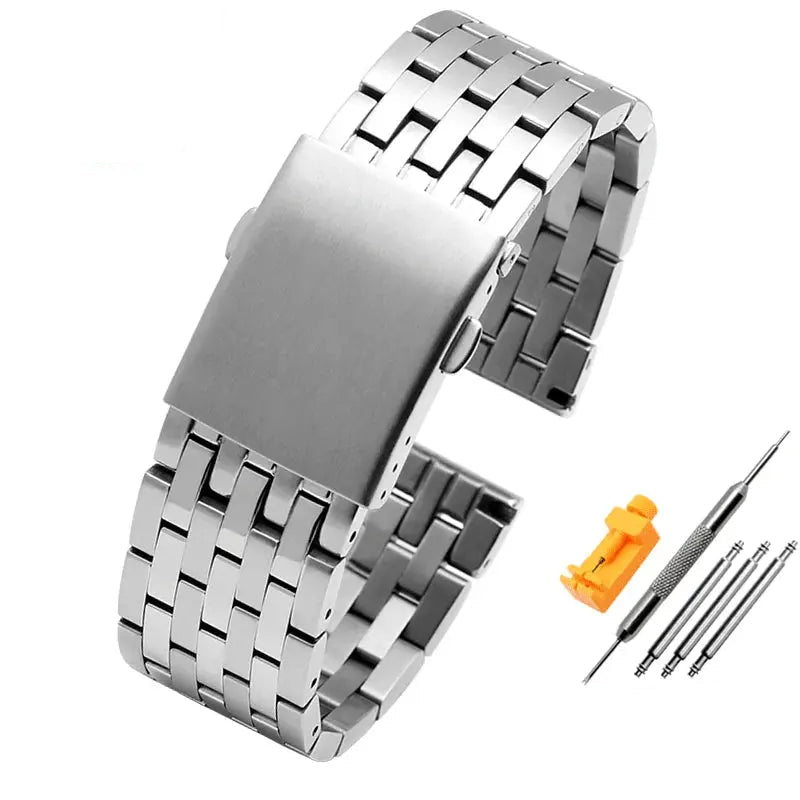 Stainless Steel Watchband for Panerai, Diesel – 22mm, 24mm, 26mm, 28mm, 30mm STRAPS