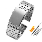 Stainless Steel Watchband for Panerai, Diesel – 22mm, 24mm, 26mm, 28mm, 30mm STRAPS