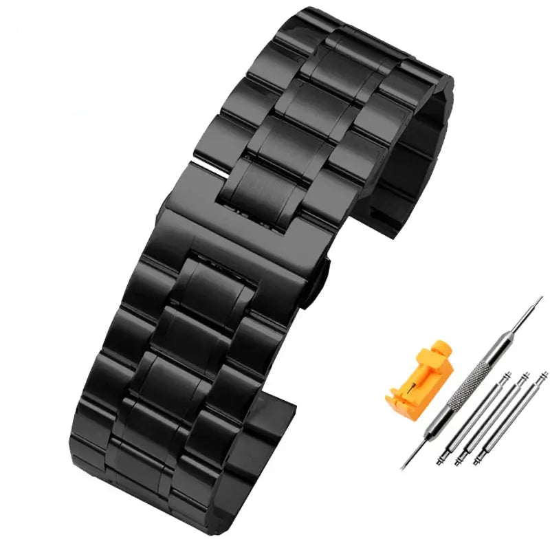 Stainless Steel Watchband for Panerai, Diesel – 22mm, 24mm, 26mm, 28mm, 30mm STRAPS