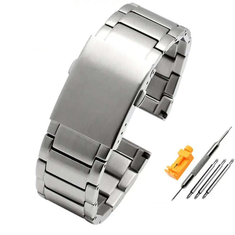 Stainless Steel Watchband for Panerai, Diesel – 22mm, 24mm, 26mm, 28mm, 30mm STRAPS